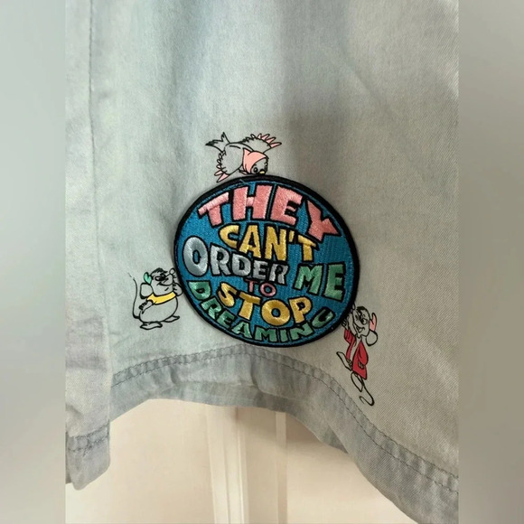 NWT Disney Parks Cinderella Button-Up They Can’t Stop Me From Dreaming Skirt - Picture 2 of 6